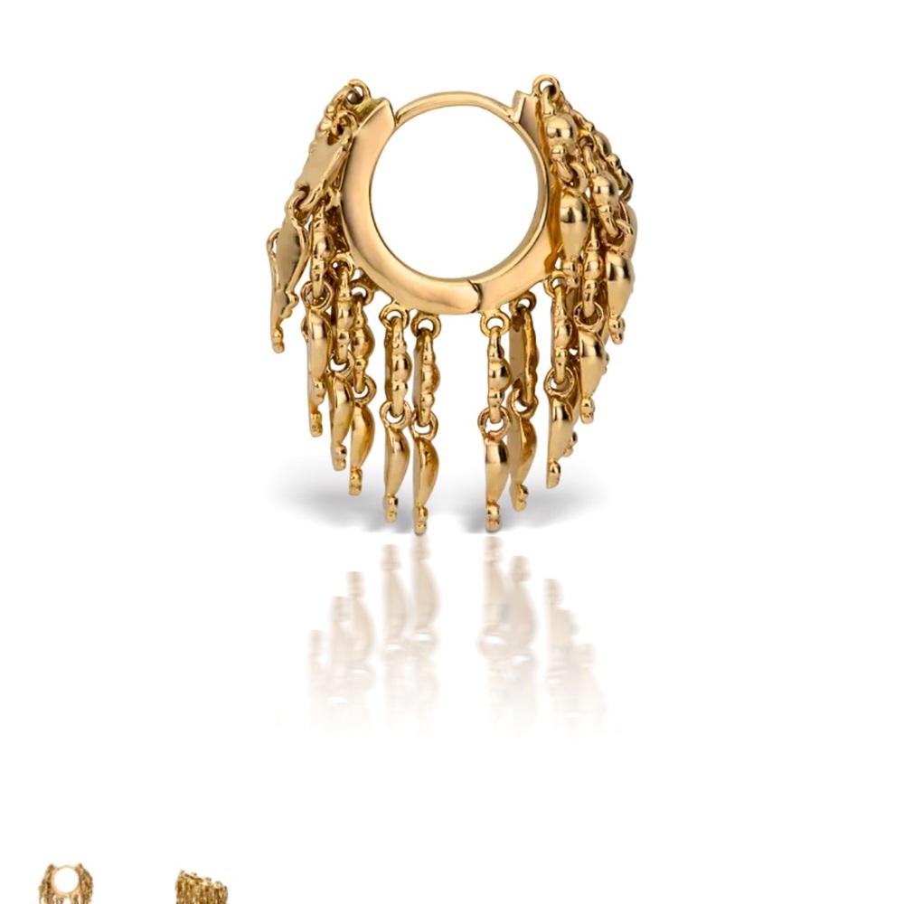 Maria Tash gold tassel eternity ring 8mm sold separately